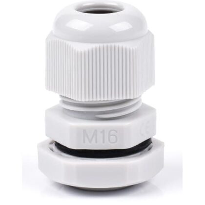 Wartel M16 polyamide lichtgrijs (4