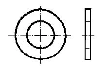 PGB rondel M16 - verzinkt 00125