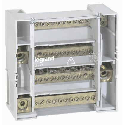 LEGRAND Modulaire verdeelklem - 4p - 250A - 12 klemmen - 42 kA - 9 modules 004877