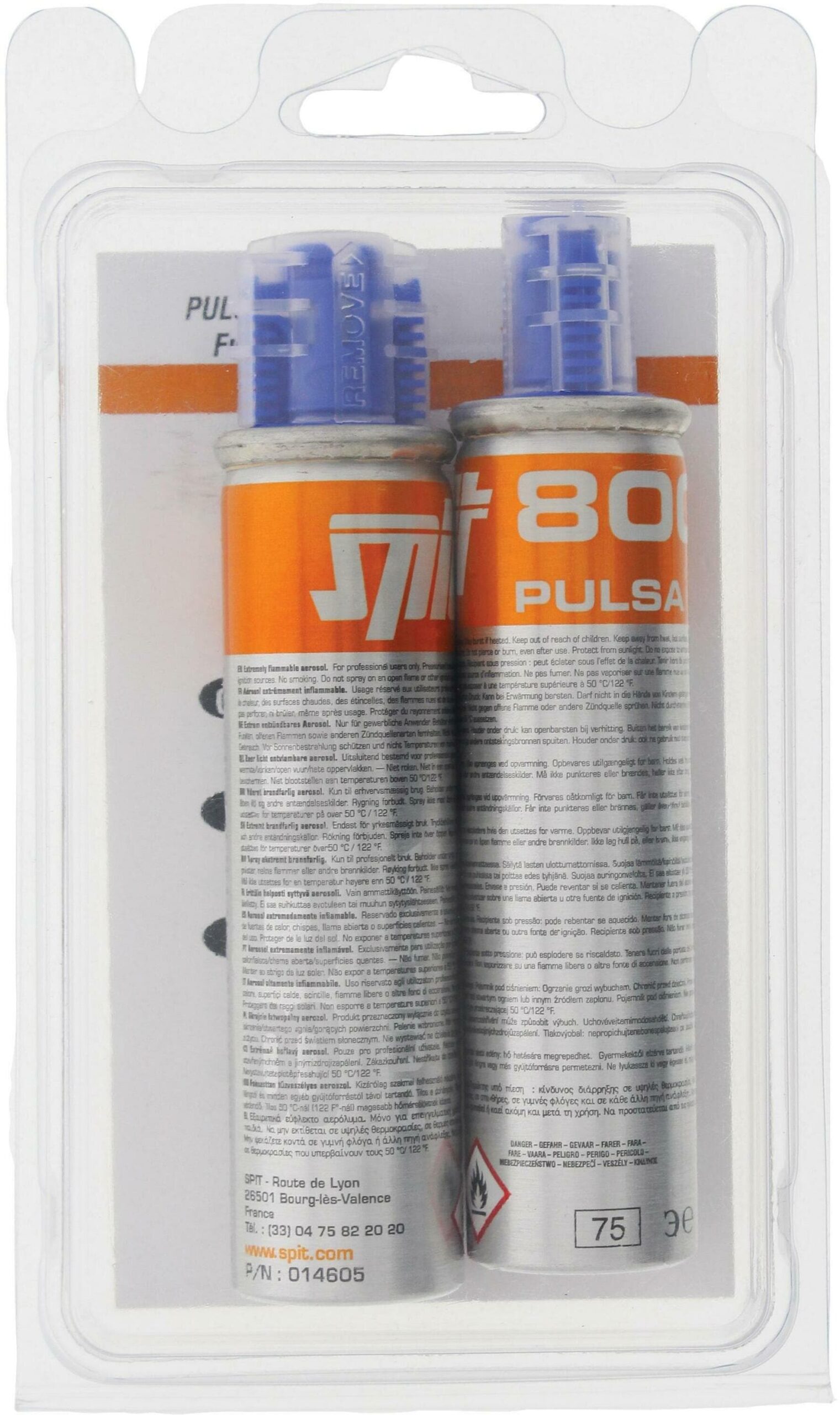 SPIT GASPATROON - PULSA 27/ PULSA 40/PULSA 800/ STOCKade (BLISTER VAN 2 STUKS) 011773