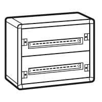 LEGRAND Wandkast XL³ 160 - 2 rijen gebruiksklaar - metaal - 48 modules 020002