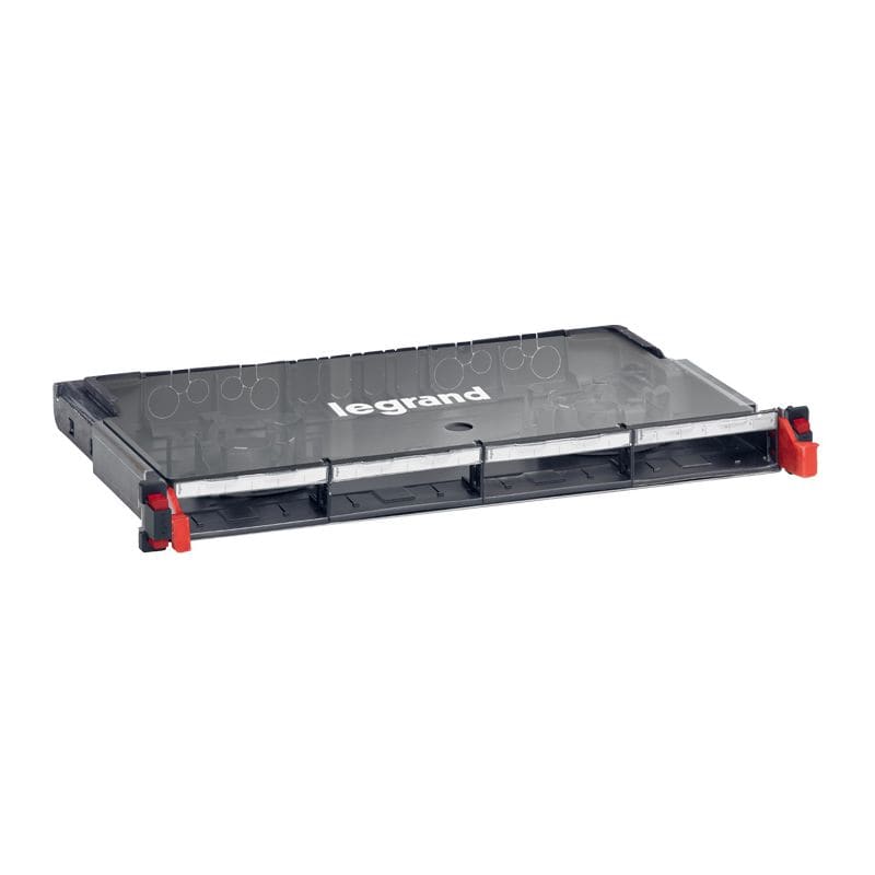 LEGRAND LCS³ leeg Mod glasvezelpaneel 1U voor 4 cassblok glasvezel 032100