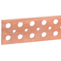 LEGRAND Koperen staaf 75x5mm - lengte 1750mm - met gladde gaten - 950/850A 037459
