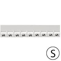 LEGRAND Mémocab merkteken - letter S - zwart/witte achtergrond - 2