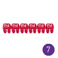 LEGRAND CAB 3 merkteken - cijfer 7 violet - doorsnede 4 tot 6 mm² 038237