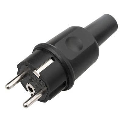 Kalthoff Stekker in rubber 10/16A 250V met randaarding 0442GT