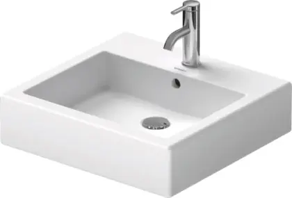 Duravit Vero opbouwwastafel 500 x 470 mm - wit - met kraangat - met overloop 0454500027
