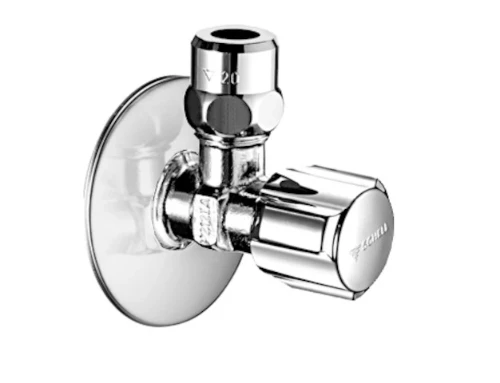 Schell Comfort haakse hoekstopkraan 1/2 x 10 mm - chroom - met ASAG dichting - met rozet 049120699