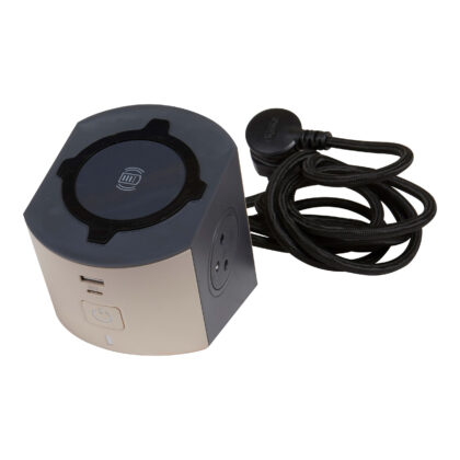 LEGRAND Inductie lader met USB-A+C 2x2P+A 2m snoer zw-antraciet 049402