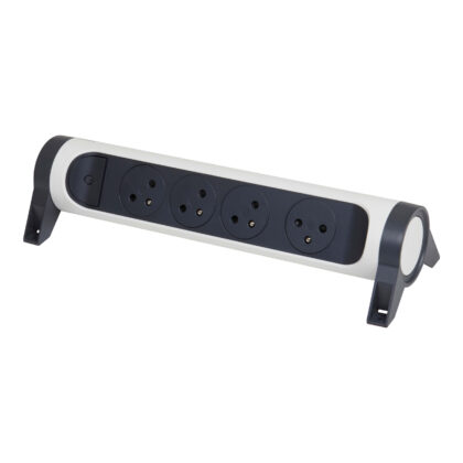 LEGRAND Premium contactdoos 4x2P+A zonder snoer - zwart-wit 049465