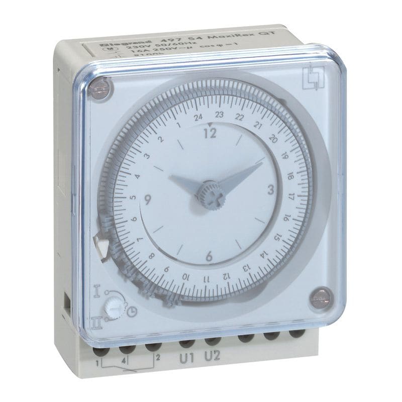 LEGRAND Schakelklok 24u. 1 uitgang analoog 230V in opbouw 049754