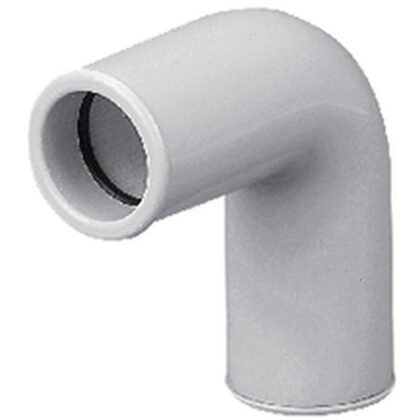 Artiplastic Bocht 90° FF 20mm PVC wit voor condensaatbuis 050106-200220