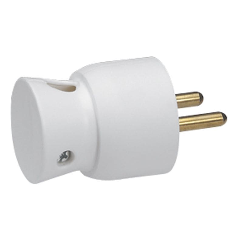 LEGRAND Stekker 2P+A zijdel. uitgang 16A wit 050416