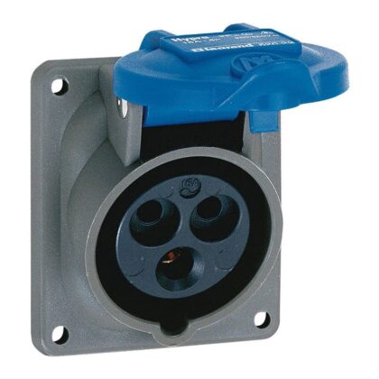 LEGRAND Half-inbouw contactdoos 200V - 16A - 2P+A Hypra IP44 - schuin - kunststof 052022