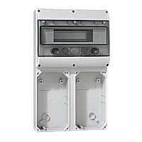 LEGRAND Basis 2 afdekplaten 125x220 P17 Tempra + rail 12 mod. 057705