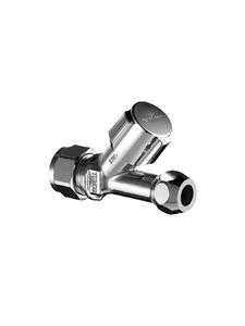 Schell Comfort rechte hoekstopkraan 15 x 10 mm - chroom - zonder rozet - knelaansluiting 059130699