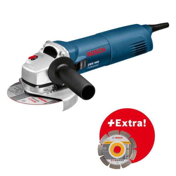 Bosch Professional Slijpmachine GWS 1400 125mm + diamantschijf Professional for Universal in koffer 0601824900
