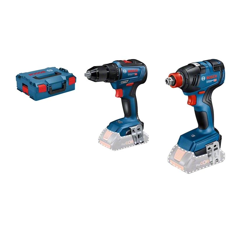 Bosch Professional Accu toolkit Combipack 18V GSR + GDX GSR 18V-55