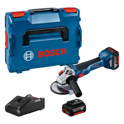Bosch Professional Accu haakse slijpmachine GWS 18V-10 C&G BVK 2x 4