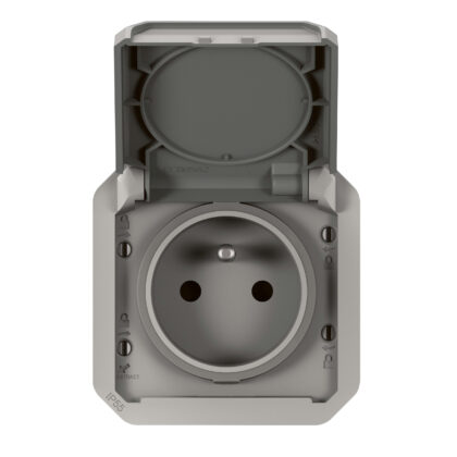 LEGRAND Plexo contactdoos 2P+A steekklem mecha IP55 IK08 grij 069551L