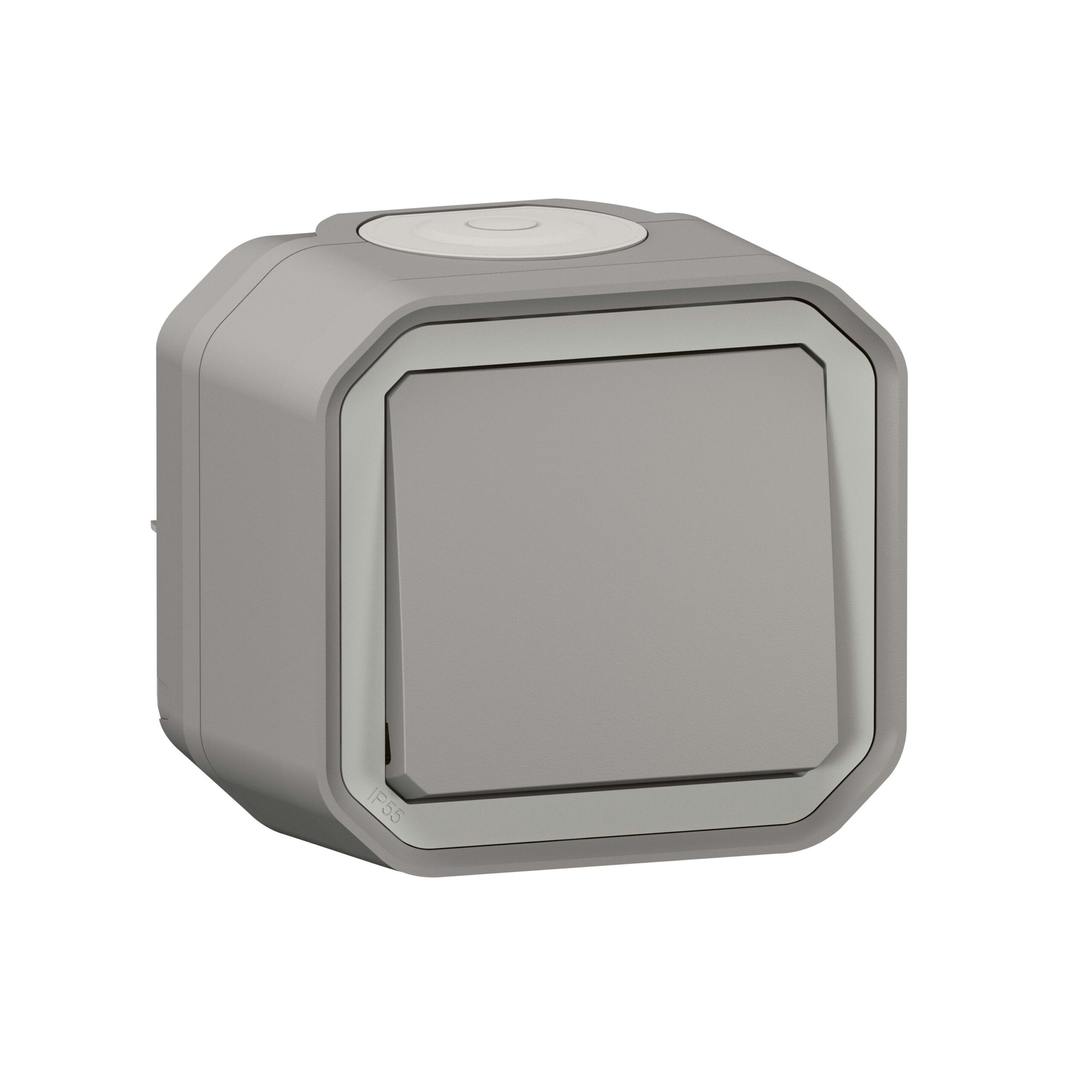 LEGRAND Plexo drukknop NO 10A 250V compleet IP55 IK08 grijs 069720L