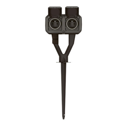 LEGRAND Plexo tuinpaal met contactdoos 2V voorbedraad compleet grijs 069749L