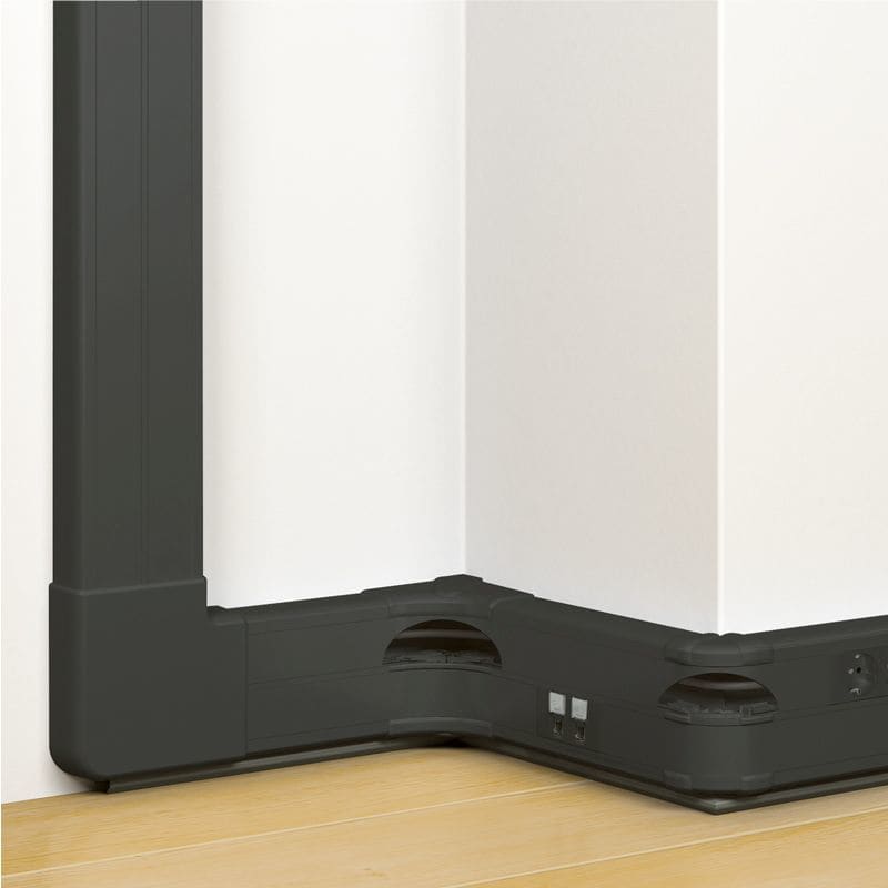 LEGRAND DLP zwart klik-in 50x130 2m 2 compartimenten 075752