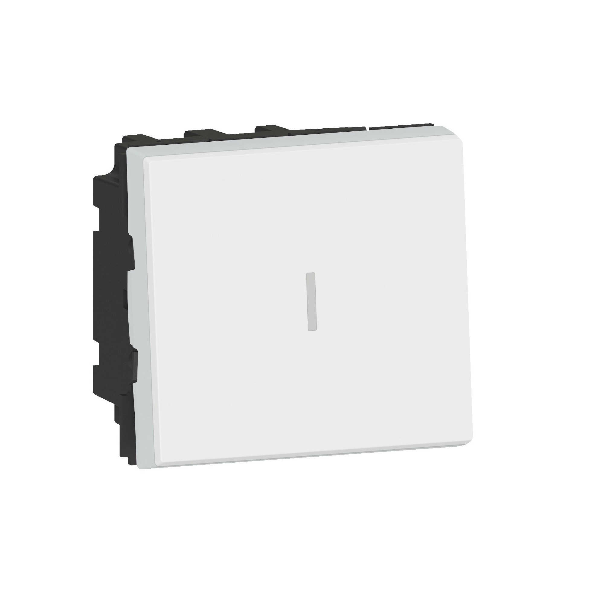 LEGRAND Mosaic tweepolige wisselschakelaar - 16AX - 2 modules - wit 077063L