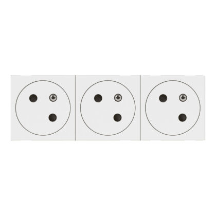 LEGRAND Mosaic Link contactdoos 3x2P+A -vlak- contactdoos op 45°-6 modules wit 077143L