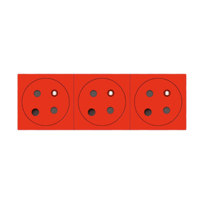 LEGRAND Mosaic Link contactdoos 3x2P+A -vlak-met polarisatie- contactdoos op 45°-6 modul 077153L