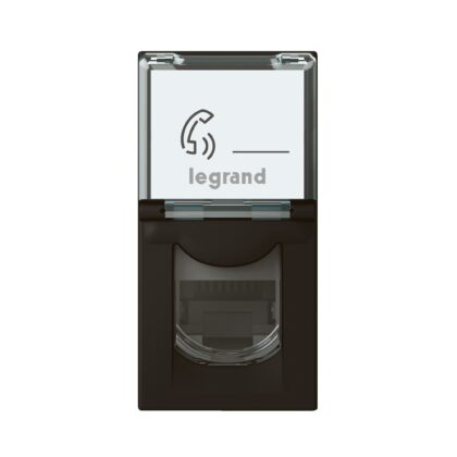 LEGRAND Mosaic RJ45 ctd FTP cat6 1 mod zwart 079162L