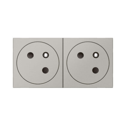 LEGRAND Mosaic Link vlakke contactdoos 2x2P+A op 45°-4 modules alu 079272L