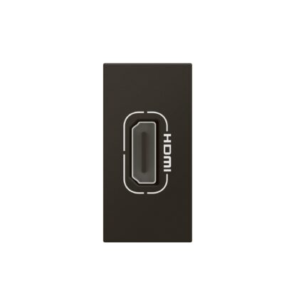 LEGRAND Mosaic HDMI voorgeconnecteerde contactdoos - 1 module - zwart 079478L