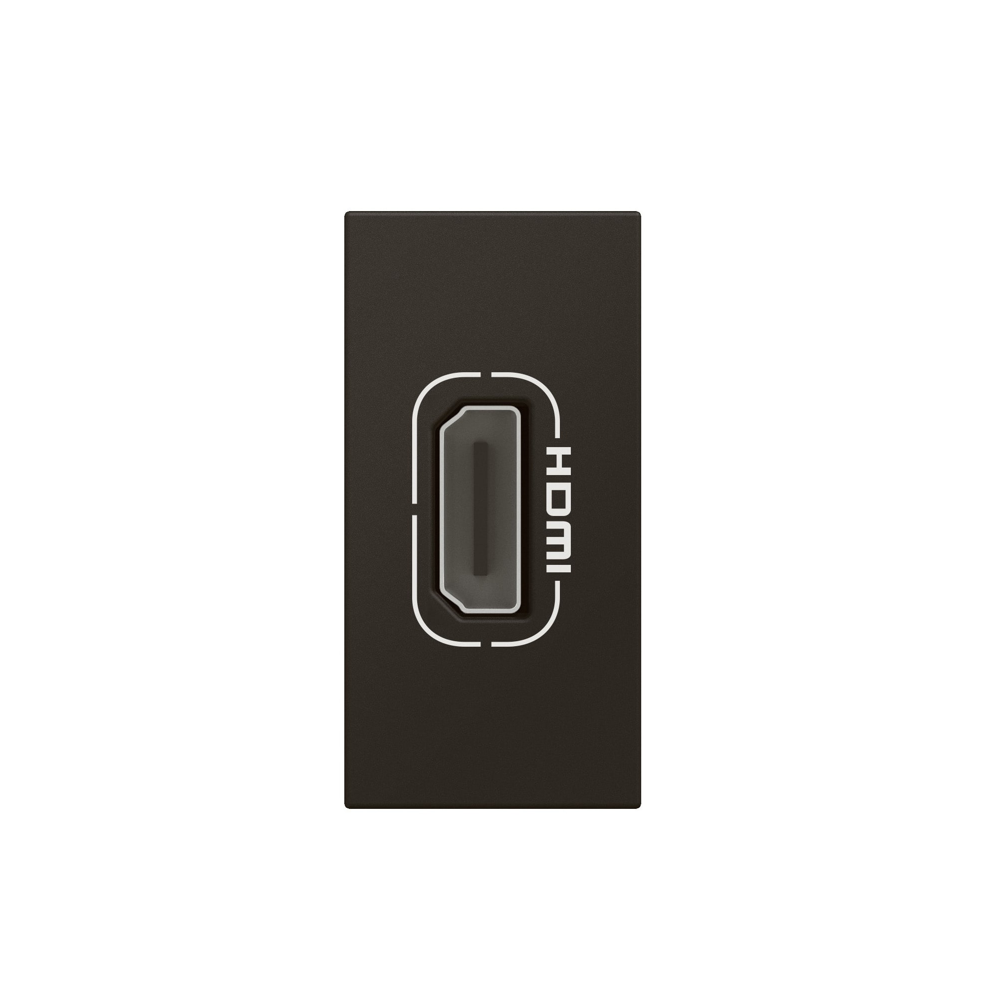 LEGRAND Mosaic HDMI voorgeconnecteerde contactdoos - 1 module - zwart 079478L