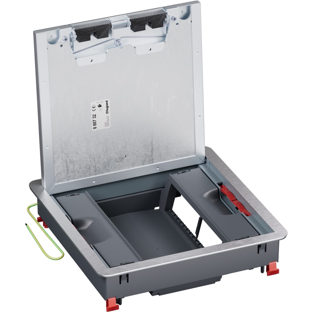LEGRAND Vloerdoos met metaal rand voor beton 16 mod. verticaal 080732