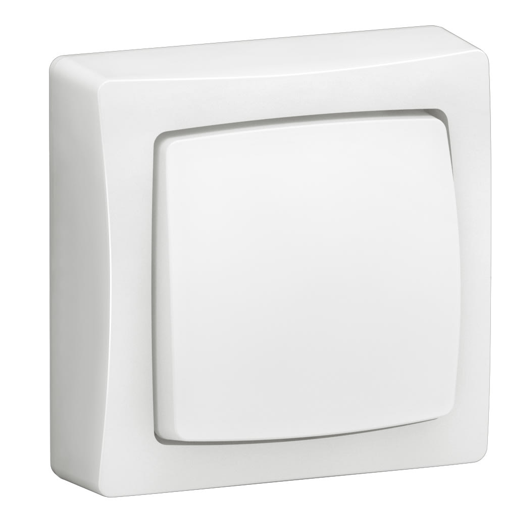 LEGRAND Oteo tweepolige schakelaar 10A - 250V - volledig apparaat - wit 086003L