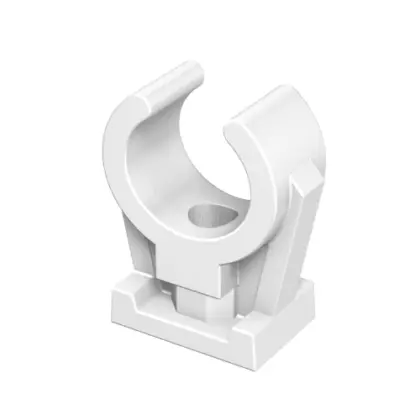 FastFix KS clic beugel enkel 10 mm - plastic - wit 10-62310