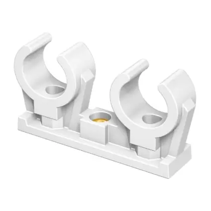 FastFix KSD clic beugel dubbel 18 mm - plastic - wit 10-62418