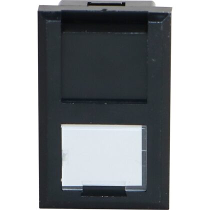 Excel Networking Solutions 6C Flat Shutter For Keystone Jack - Black 100-018-BK
