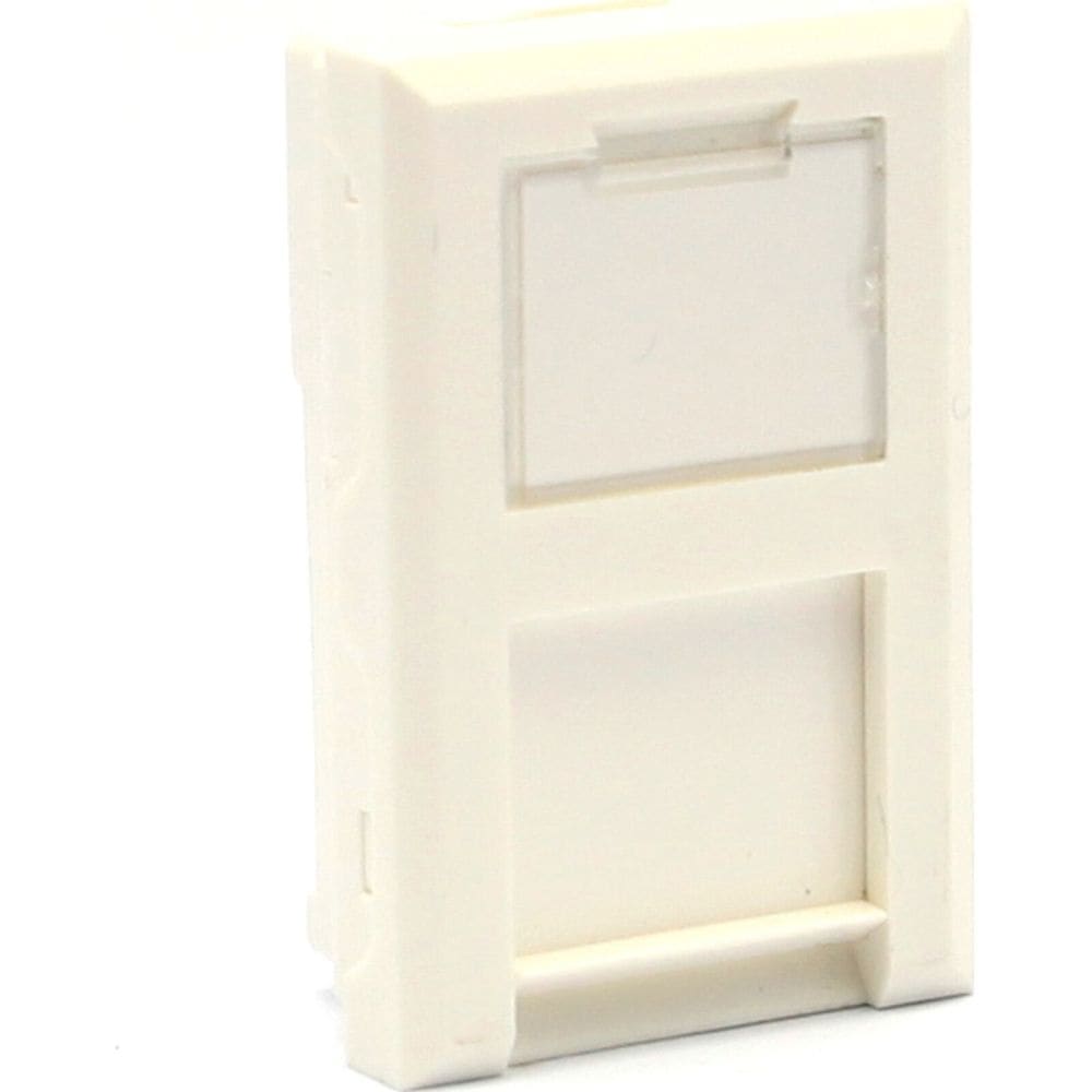 Excel Networking Solutions 6C Flat Shutter For Keystone Jack - White 100-018