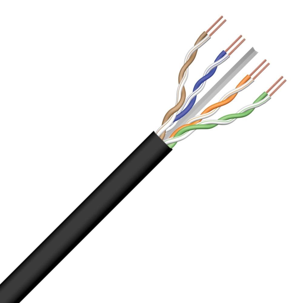 Excel Networking Solutions U/UTP CAT6 4P PE Fca PE Zwart Outdoor 100-100