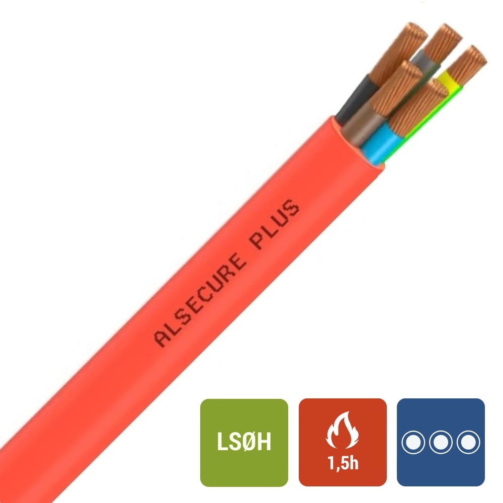 ALSECURE PLUS Pyrosigna Alsecure+ NBN C 30-004 F2 FR2 SD/SA/ST Rf1h30 oranje 500V 5G10 10045388