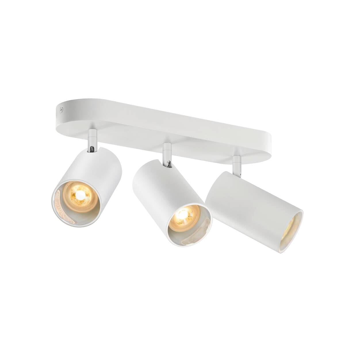 SLV Belgium ASTO TUBE plafondopbouwarmatuur cilindrisch max 3x10W wit 1006428