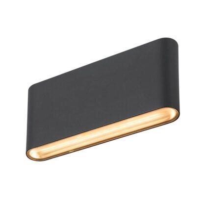 SLV Belgium OVAL 18 WL wandopbouwarmatuur 2700/3000K 10W zwart 1007144
