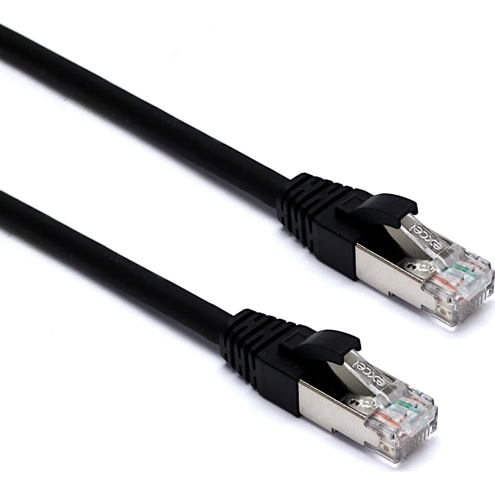 Excel Networking Solutions Excel Cat6A Patch Lead F/FTP Shielded LSOH Blade Booted 1.5m Black 101-146