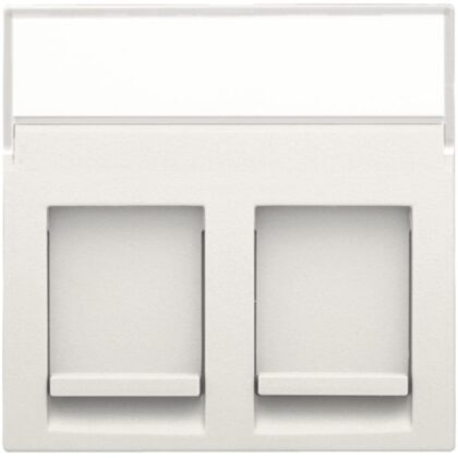 NIKO Centraalplaat 2x RJ45 UTP cat.5E