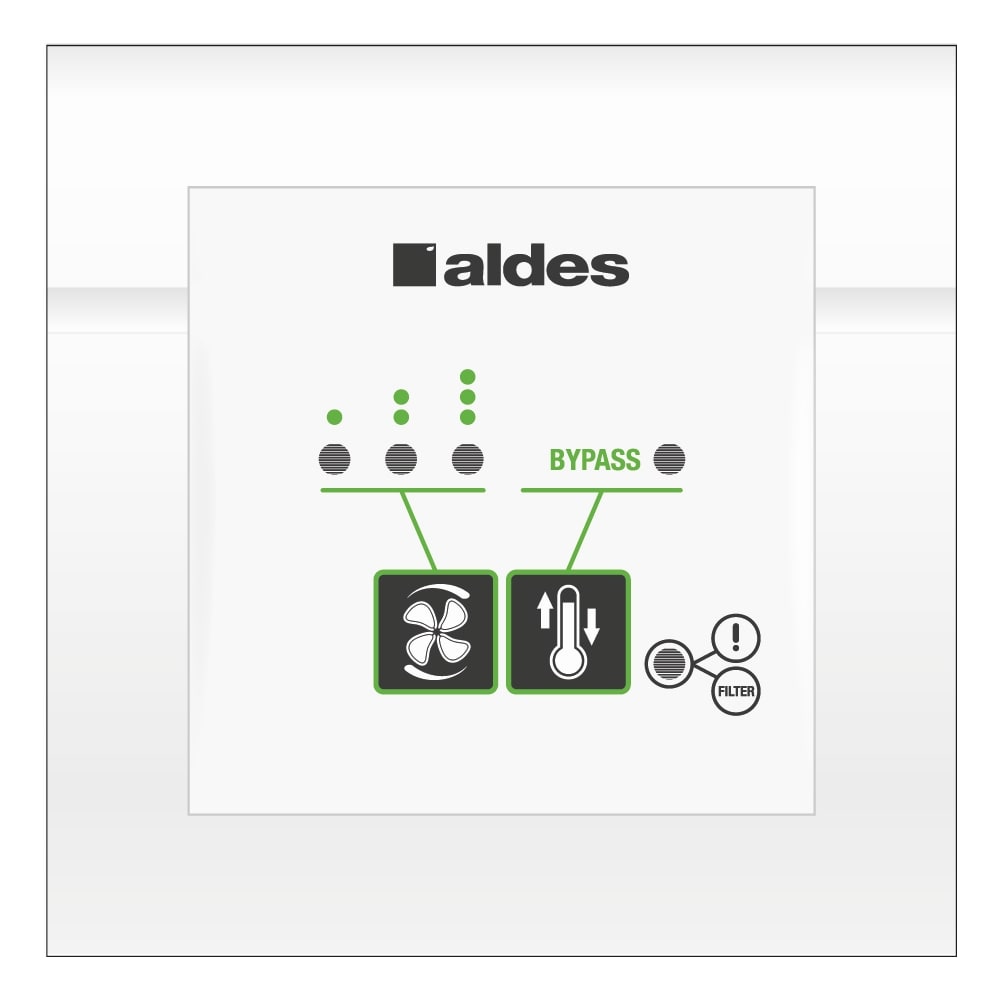 Aldes Afstandsbediening Bedraad - 3 snelheden 11023065