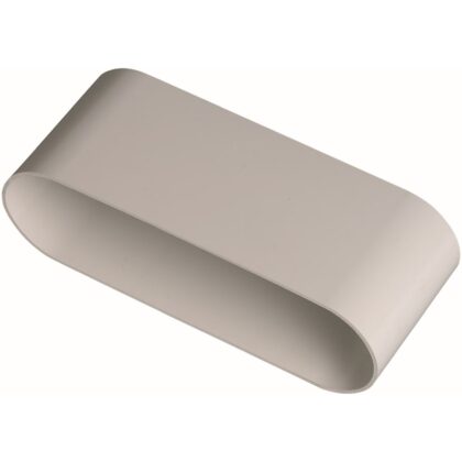 Aldes Mannelijke aansluiting 200x60 - eq. Ø125mm - in kunststof 11023083