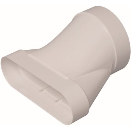 Aldes Rechte aansluiting met overgang 60x200 - eq. Ø125mm - in kunststof 11023995