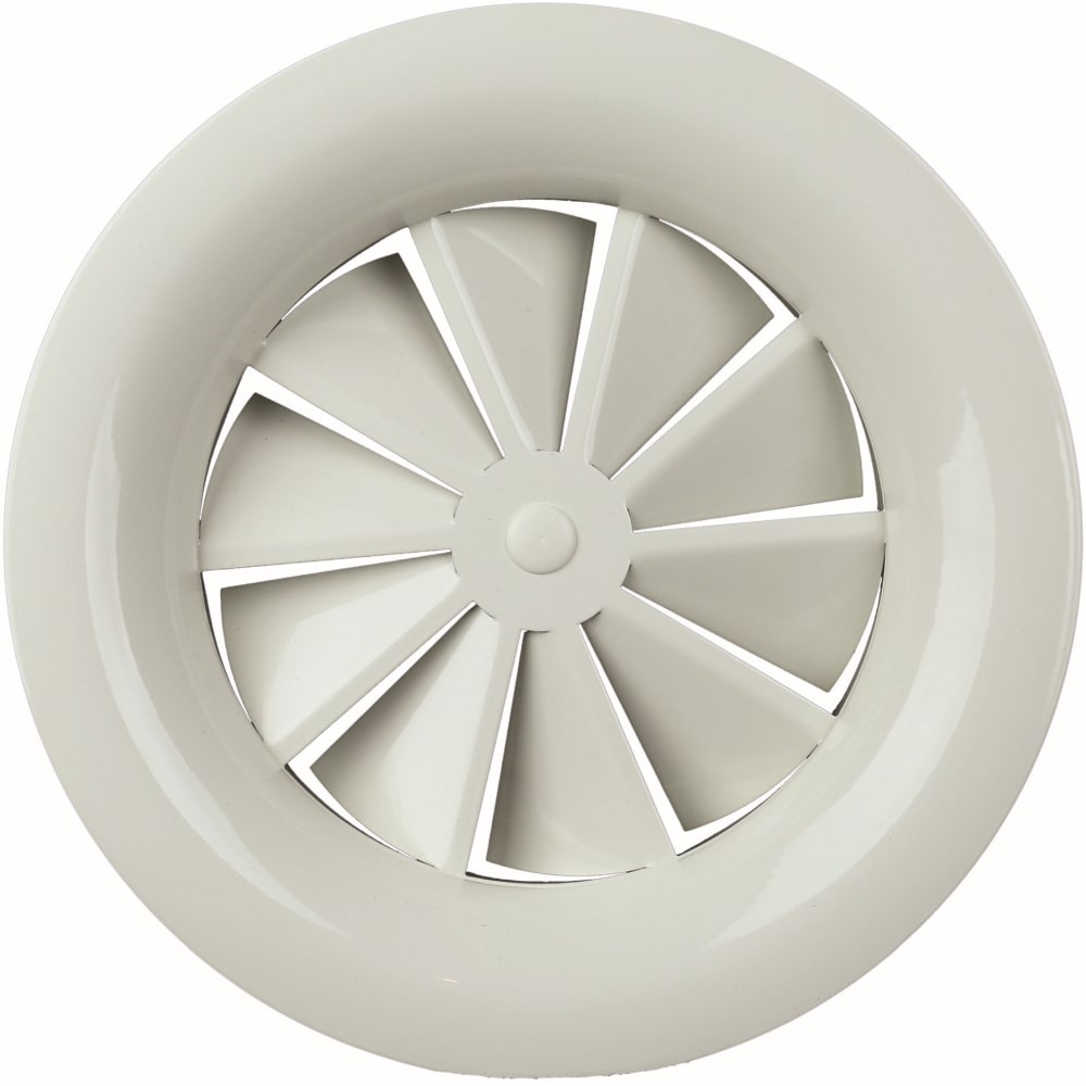 Aldes Vaste ronde wervelrooster SR 861 - staal - Ø160 - uitblazing/afzuiging 11051106